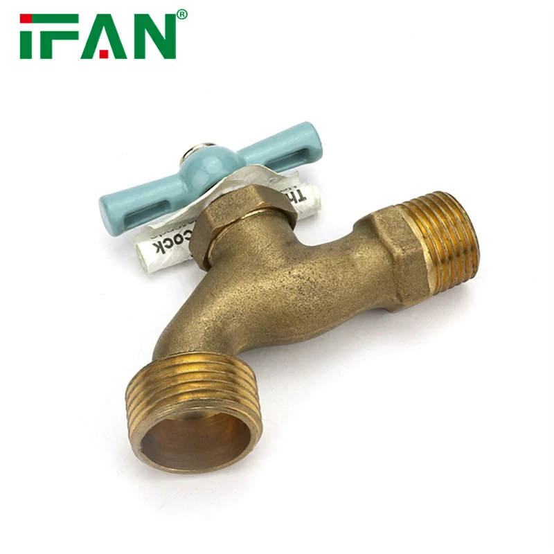 IFAN Green Handle Brass Taps